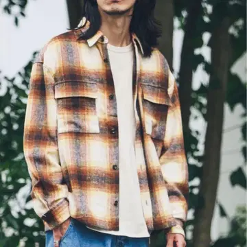 URBAN RESEARCH Sonny Label 옴브레 체크 셔츠