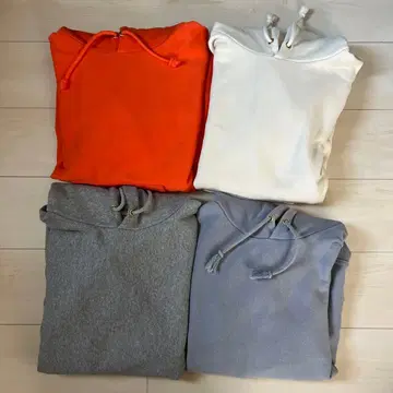 GU 헤비 웨이트 후드 맨투맨 4세트