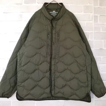 [새상품급] 유니클로 화이트 마운티니어링 리사이클 하이브리드 다운