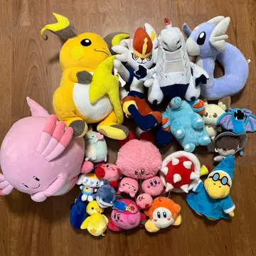 포켓몬 마리오 커비 봉제 인형 묶음 판매