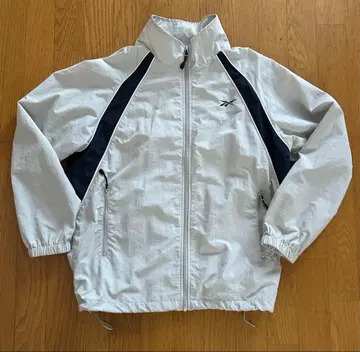 Reebok 나일론 자켓 M 화이트/네이비