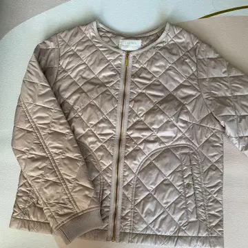 any SiS 베이지 퀼팅 자켓