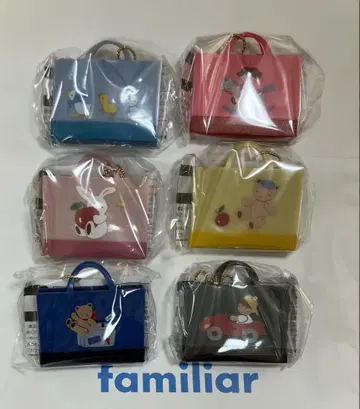 전 6종 파밀리아 가챠 데님 백