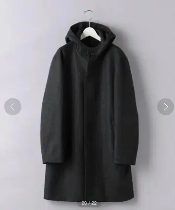 [ UNITED ARROWS ] 멜톤 후디드 코트 size:M