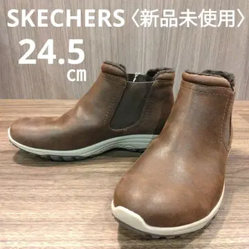 [ 새상품 ] SKECHERS 스케쳐스 사이드 고어 부츠 브라운 24.5