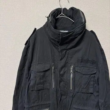 [ 하자품 ] 내추럴 인피니티 밀리터리 기믹 자켓(L) 블랙