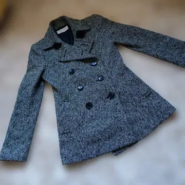 22 OCTOBRE 그레이 계열 더블 브레스트 코트 38