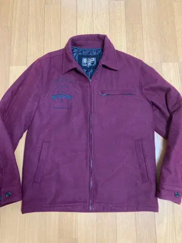 Real Contents 버건디 자켓 XL