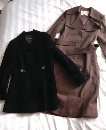 쇼와 헤이세이 레트로 버블 시대 브라운 코트 출퇴근 통학 여성용 겉옷