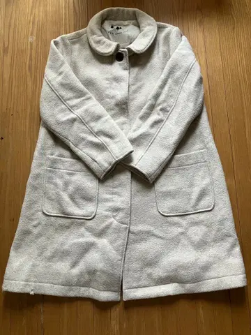 사만사 모스2 아이보리 롱 코트