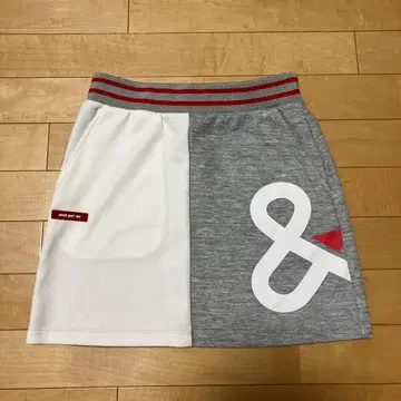 and per se 여성용 스커트 그레이/화이트 S
