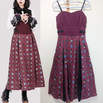 빌런즈 원피스 와인 보르도 액시즈 포에틱 디즈니