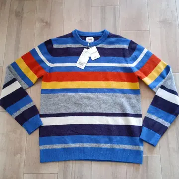 새상품 정가 11000엔 BEAMS 스트라이프 니트 스웨터 M 사이즈