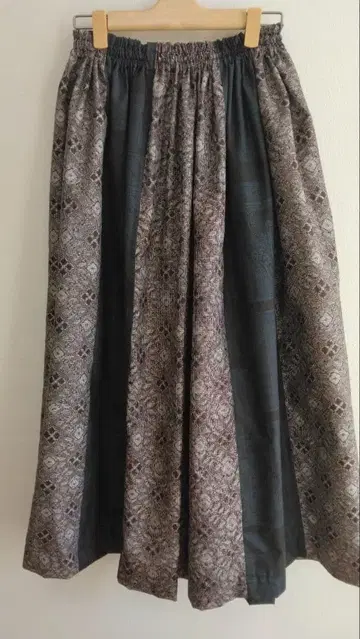 오시마 명주 기모노 리메이크 롱 스커트*243