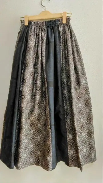 오시마 명주 기모노 리메이크 롱 스커트*243