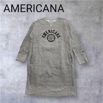AMERICANA 아메리카나 칼리지 로고 맨투맨 원피스