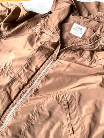 coen 후드 부착 베이지 마운틴 파카