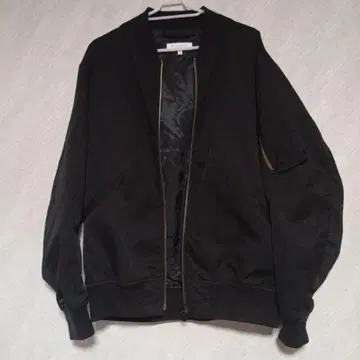 유나이티드 애로우즈 트윌 MA-1 자켓 L 블랙