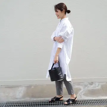 반슈 직조 베이직 셔츠 OURHOME 화이트