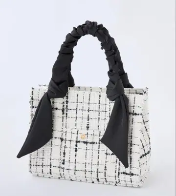 개더 핸들 미니 토트백