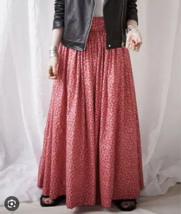 RBS 스퀘어 프린트 롱 스커트 사이즈 0