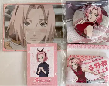NARUTO 중국 한정판 사쿠라 캔뱃지 카드