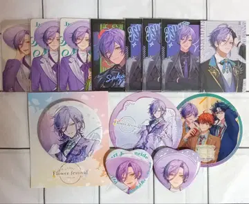 니지산지 사카키 네스 폴라로이드풍 카드 코스터 캔뱃지 세트