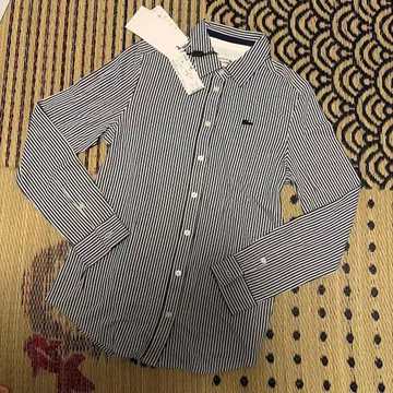 [ 미사용 새상품 ] LACOSTE 스트라이프 긴팔 셔츠 34