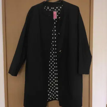 케이트 스페이드 노카라 코트 네이비 새상품급 하자품