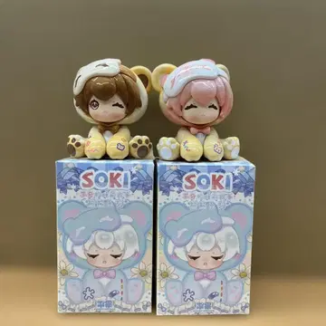 SOKI 동물 캐릭터 피규어 2체 세트