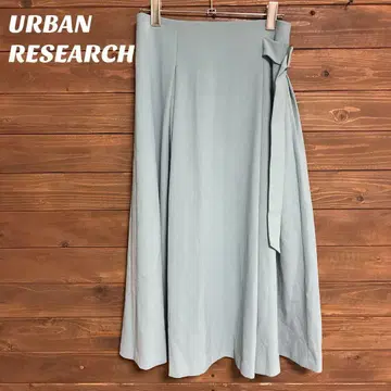 [ 어반 리서치 ] 라이트 블루 플레어 스커트 미디 기장 M