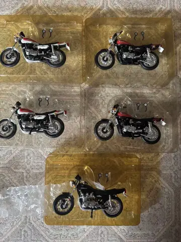 KAWASAKI 바이크 미니어처 모형 5개