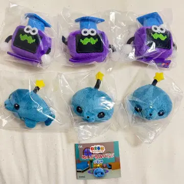 교육 방송 인형 배지 가챠 타마 3종 컴프 박사 세트