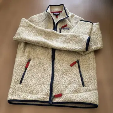 patagonia 플리스 자켓 M 크림색