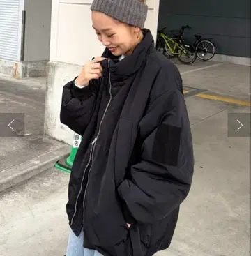 [팔크로 한정판] PON 기획 충전솜 스탠드 카라 자켓 블랙