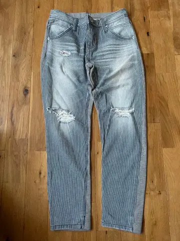 [새상품급] 로데오 크라운 히코리 콤비 팬츠 데님 맨투맨