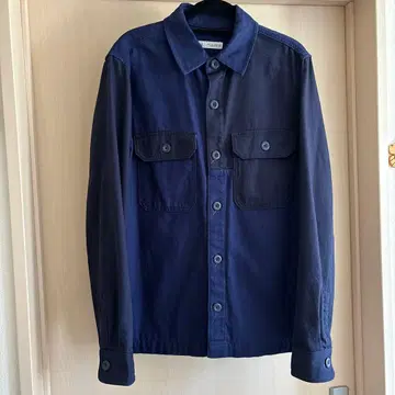 ZARA 네이비 버튼 셔츠 자켓