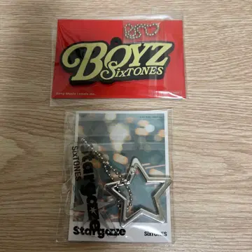 SixTONES 러버 키링 & 카라비너 참