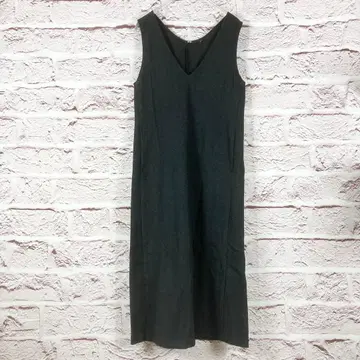 r421 유니클로 V넥 슬리브리스 원피스 S