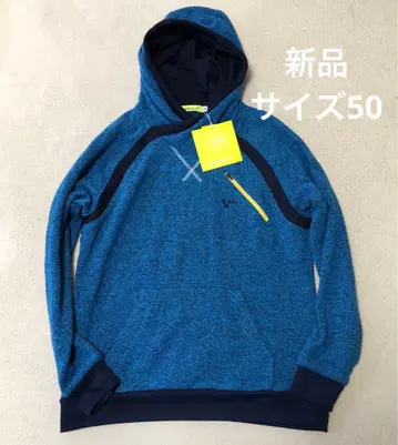 비바하트 풀오버 후드티 사이즈 50 골프웨어 블루 속기모