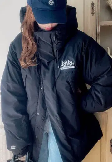 Java 울트라 웜, 이소재 페이크 다운 미들 기장 오버 사이즈 자켓