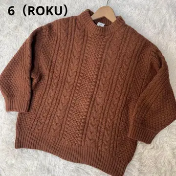 6 ROKU 뷰티&유스 유나이티드 애로우즈 케이블 니트