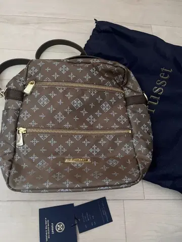 미사용 러셋 모노그램 미니 백팩 숄더 한정품