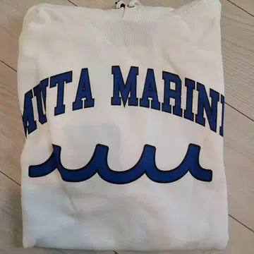 새상품 muta marine 후드 부착 후드티 화이트 사이즈 8