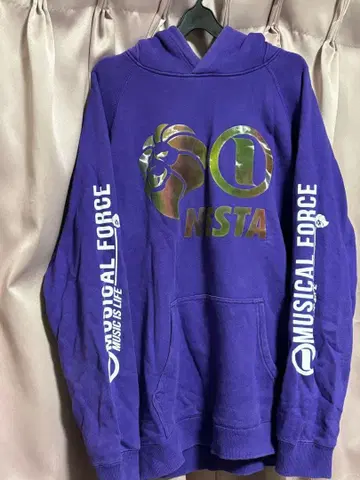 네스타 오로라 로고 후드티