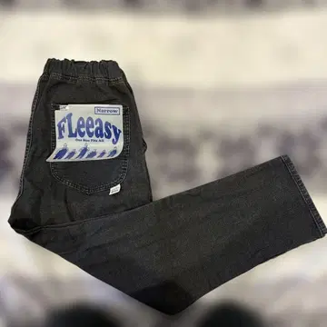 Lee Fleeasy Narrow 블랙 팬츠 이지 팬츠