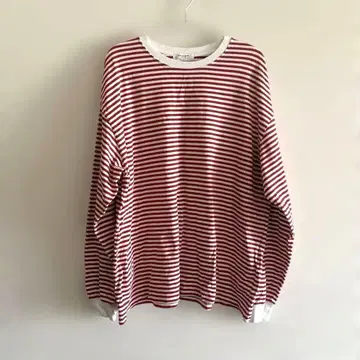 FREAK'S STORE 빅 실루엣 긴팔 보더 T셔츠