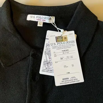 U.S. POLO ASSN. 블랙 피케 셔츠 L 사이즈
