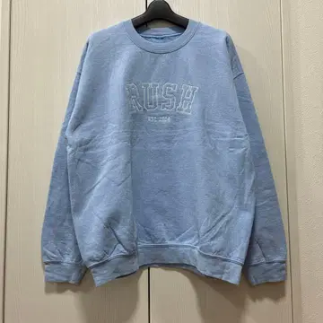 [ 즉시 배송 ] 남성용 맨투맨 트레이닝복 빈티지 라이트 블루