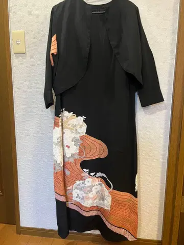 기모노 리메이크 드레스 순수 실크 세트